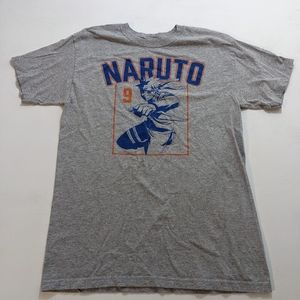 Anime Naruto 9 T-Shirt Cotton Blend Crew Neck 2002 Shippuden Collection Sz Med.